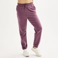 thumbnail image 1 of Women's FLX Embrace High-Rise Boyfriend Joggers Color: Antique Ruby Size: XL LONG, 1 of 4