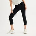 thumbnail image 1 of Women's FLX High-Rise Affirmation Capri Leggings Color: Mineral Black Size: X SMALL, 1 of 4