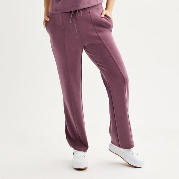Women's FLX High-Rise Solace Straight Leg Pants Color: Antique Ruby Size: L SHORT