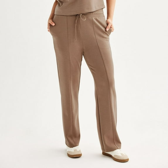 Women's FLX High-Rise Solace Straight Leg Pants Color: Kameron Brown Size: S SHORT