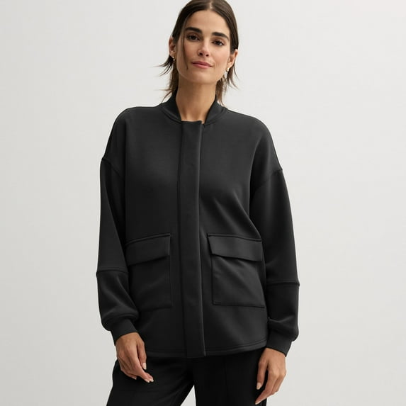 Women's FLX Solace Workwear Jacket Color: Mineral Black Size: MEDIUM