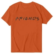 Women's FRIENDS Sweatshirt Print Pullover Friends Merch Long Sleeve Tops Loose Pullover Friends Shirt Teen Girl TV Show Sweatshirt, Best Freinds Gifts HeaCare Saffron XXL