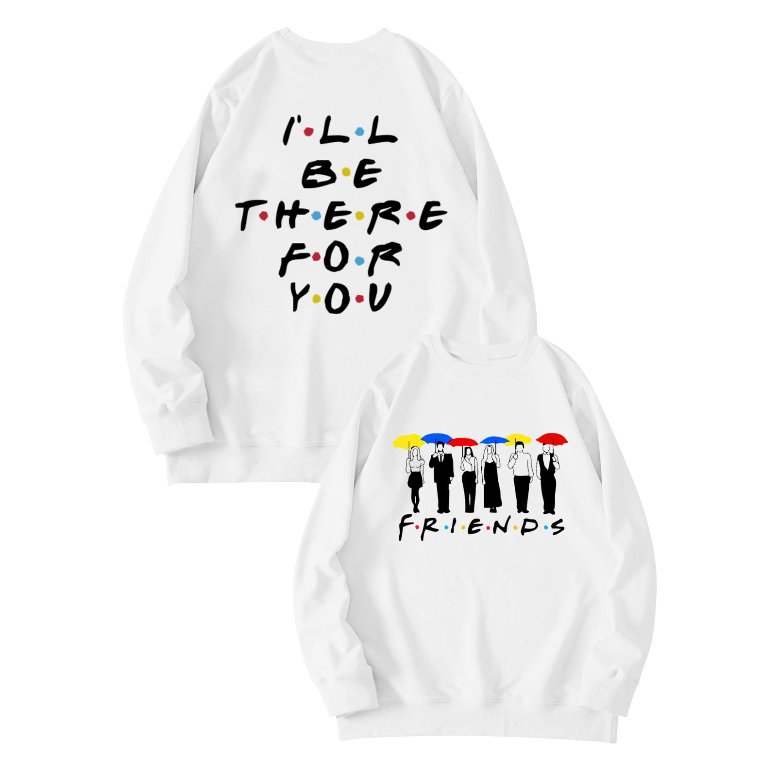 Women s FRIENDS Sweatshirt Print Pullover Friends Merch Long Sleeve Tops Loose Pullover Friends Shirt Teen Girl TV Show Sweatshit Best Christmas Gift