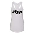 thumbnail image 1 of Women's #FYP For You Page Ladies Racerback Tank Top-White-xs, 1 of 4
