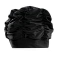 thumbnail image 1 of Women's Fabric Swim Cap for Long Hair, Comfortable Fit Swimming Hat with Ear Protection, Non-Slip Soft Cloth Swim Cap for All Hair Types Black, 1 of 1