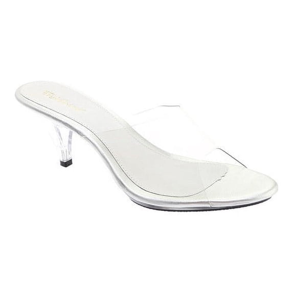 3" Stiletto Heel Sandal - Clr/Clr, 16