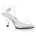 thumbnail image 1 of 3" Heel Ankle Strap Sandal - Clr/Clr, 11, 1 of 2