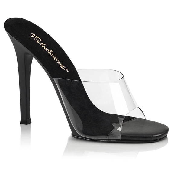 4 1/2" Heel Slide - Clr-Blk/BlkMatte, 5