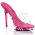thumbnail image 1 of LIP-101SDT, 5'' Heel Rhinestone Studded Slide Sandal, 1 of 2