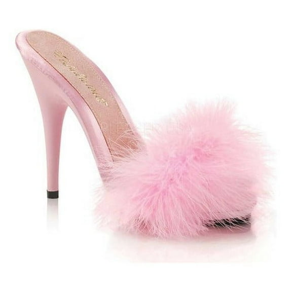 Women's Fabulicious Poise 501F Marabou Slide