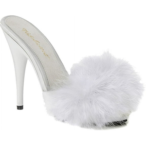 Women's Fabulicious Poise 501F Marabou Slide