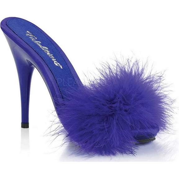 Women's Fabulicious Poise 501F Marabou Slide