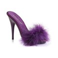 thumbnail image 1 of Women's Fabulicious Poise 501F Marabou Slide, 1 of 2