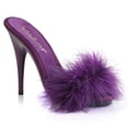 thumbnail image 1 of women's fabulicious poise 501f marabou slide, 1 of 2