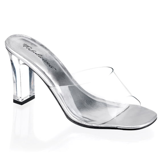 3 1/4" Square Heel Slide - Clr Lucite, 8
