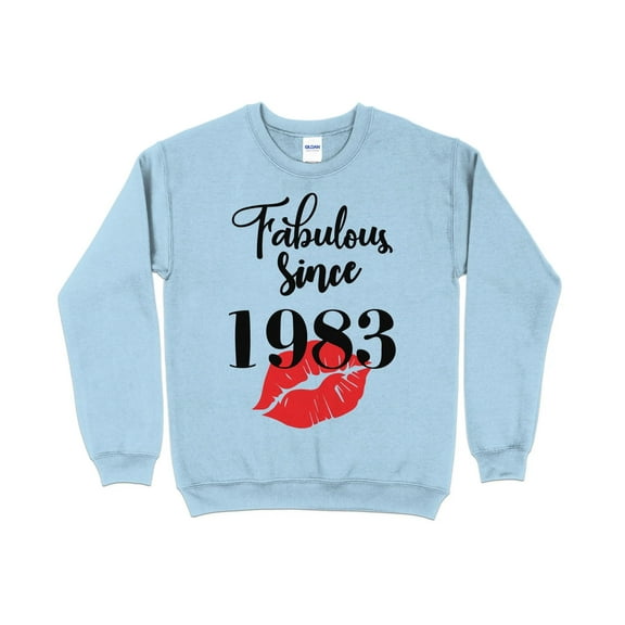 Women's Fabulous Since 1983 Sweatshirt, 40th Birthday Sweater