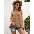 thumbnail image 1 of Women's Fahion Sweet Dynamic Ruffle Summer Tank | S-39XL, 1 of 5