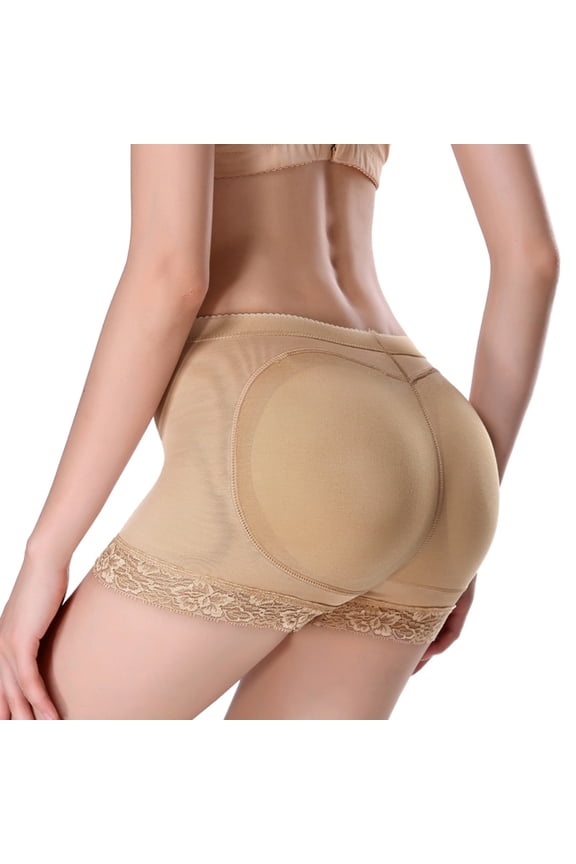 Women's Fake Buttock Briefs Padded Butt Lifter Control Panty Hip Enhancer Shapewear Boyshort