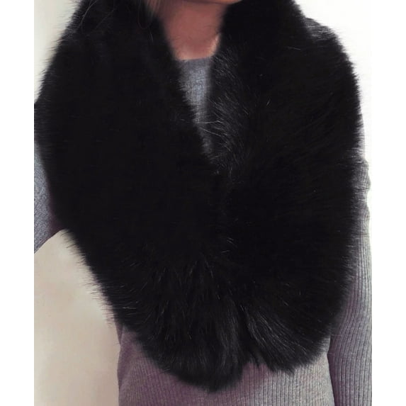 Women's Fake Collar Detachable Plush Collar Cold Winter Warmer Women's Neck Warmer Scarf Wrap Neck Clothing Accessories