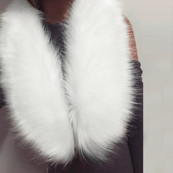 Women's Fake Collar Detachable Plush Collar Cold Winter Warmer Women's Neck Warmer Scarf Wrap Neck Clothing Accessories