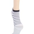 thumbnail image 1 of Women's Falke 46336 Stripe Shimmer Sneaker Sock (White M), 1 of 3
