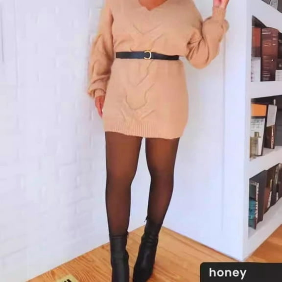 Women's Fall And Winter Outer Wear Plus Size Fake Transparent Black See-through Leggings 1773656642652679