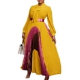 thumbnail image 1 of Women's Fall Dresses Flowy Casual Floral Maxi Dress Smocked Tiered Long Dress, 1 of 5