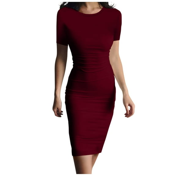 Women's Fall Fashion Long Sleeve Mini Dress Bodycon Short Party Date Night Going Out Dresses Wine