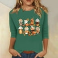 thumbnail image 1 of Women's Fall Graphic T-Shirt, Cute Pumpkin Spice Latte Coffee Print, Casual Crewneck Half Sleeve Top, Soft Comfortable Autumn Tee, 1 of 2