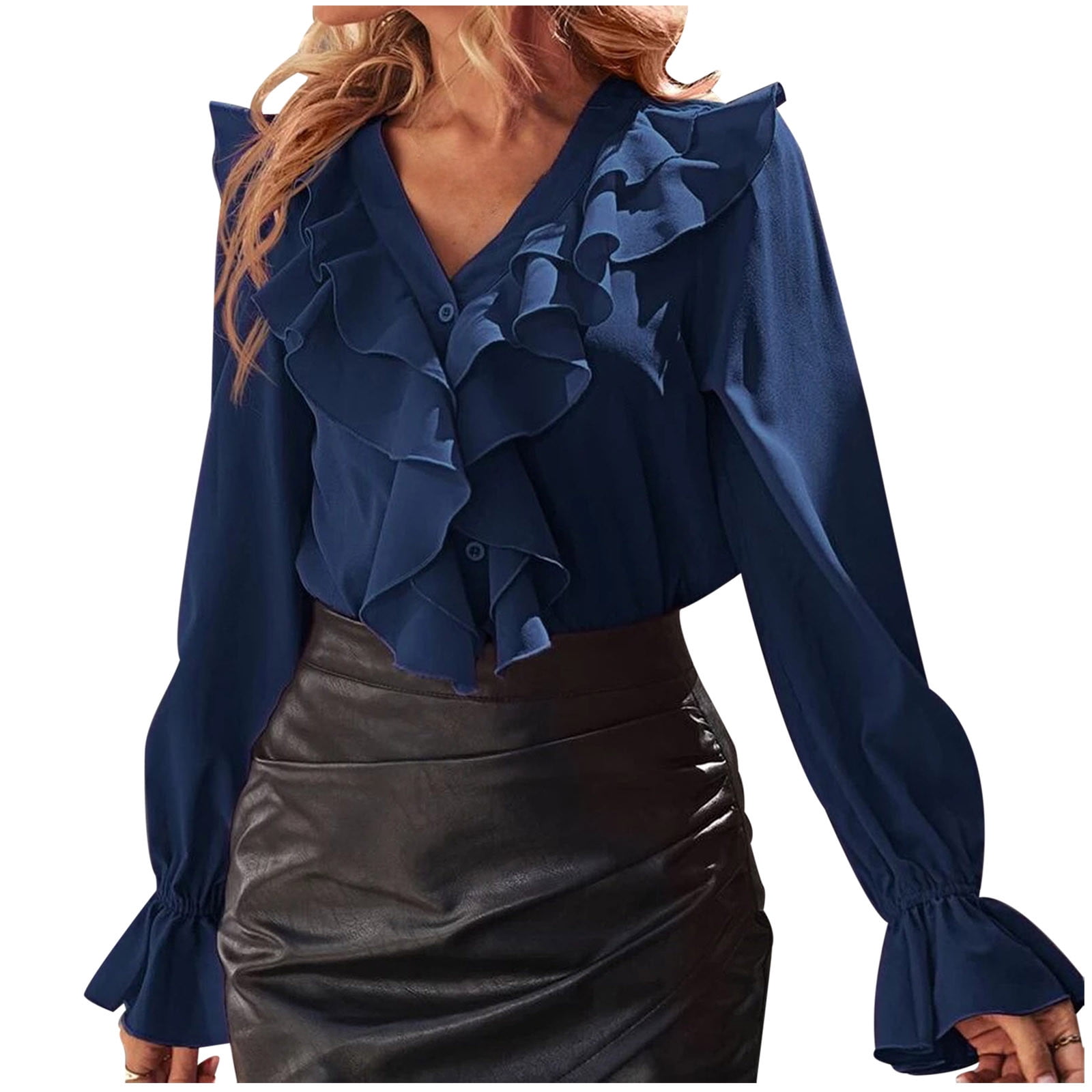 Ruffled Collar Blouses