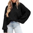 Women's Fall Oversized Pullover Baggy Sweaters Casual Crewneck Long