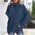 thumbnail image 1 of Women's Fall Oversized Pullover Sweaters Casual Crewneck Long Sleeve Knit Blouse Top Colla Sweater Men Wool Mens Sweaters Rainbow Sweatshirt for Men Sweaters Men Winter Sweatshirts Retro Sweat Shirt, 1 of 5