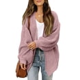 thumbnail image 1 of Women's Fall/Winter Balloon Sleeves Sweater Women's Coat Fashion Chunky Wool Pockets Casual Knitted Cardigan, 1 of 3