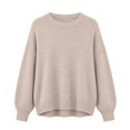 thumbnail image 1 of Women's Fall Winter Neck Pullover Sweater Casual Soft Loose Fit Long Sleeve Knit for Daily Wear, 1 of 3