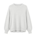 thumbnail image 1 of Women's Fall Winter Neck Pullover Sweater Casual Soft Loose Fit Long Sleeve Knit for Daily Wear, 1 of 3