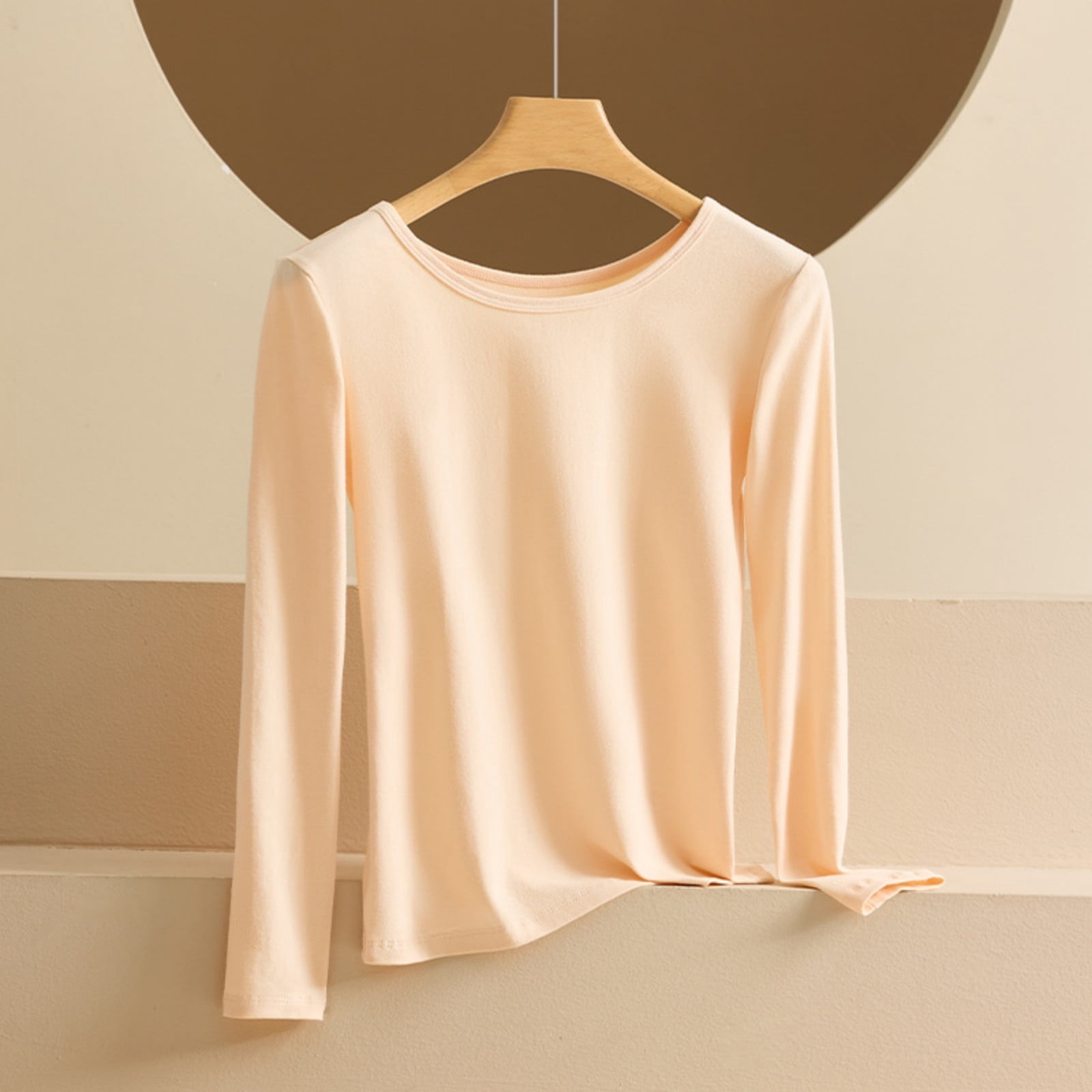 Women's Thin Warm Long Sleeve Undershirt - Fall & Winter Cotton