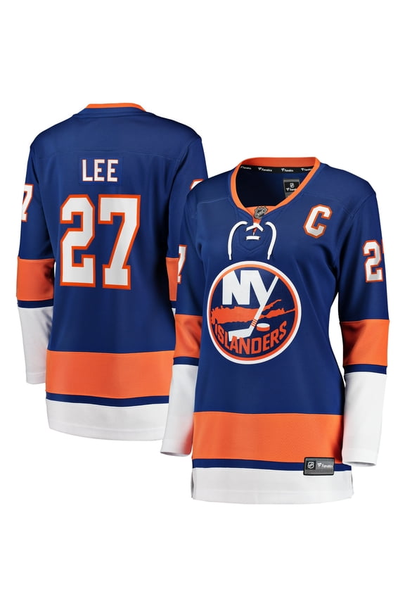 Women's Fanatics Anders Lee Royal New York Islanders Home Captain Patch Breakaway Player Jersey