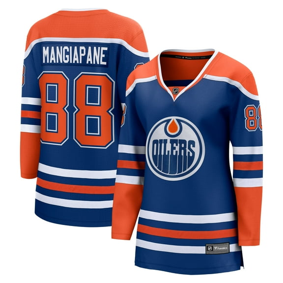 Women's Fanatics Andrew Mangiapane Royal Edmonton Oilers Home Breakaway Jersey