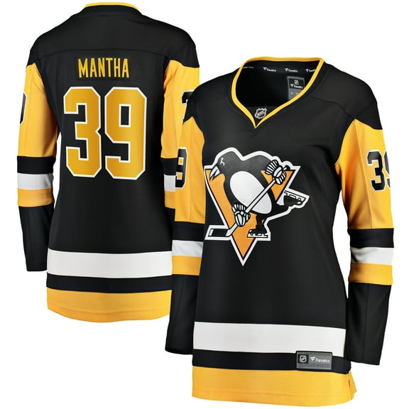 Women's Fanatics Anthony Mantha Black Pittsburgh Penguins Home Breakaway Jersey