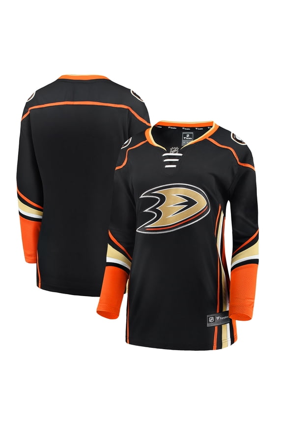 Women's Fanatics Black Anaheim Ducks Home Breakaway Jersey