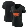 thumbnail image 1 of Women's Fanatics Black Baltimore Orioles Local V-Neck T-Shirt, 1 of 3