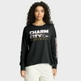 thumbnail image 1 of Women's Fanatics Black Baltimore Ravens Hometown Legacy Long Sleeve T-Shirt, 1 of 5