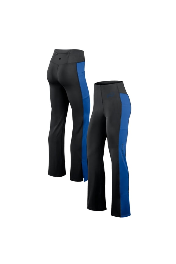 Women's Fanatics Black Buffalo Bills Studio Fitted Flared Leggings