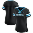 thumbnail image 1 of Women's Fanatics Black Carolina Panthers Original State Lace-Up T-Shirt, 1 of 3