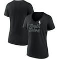 thumbnail image 1 of Women's Fanatics Black Chicago White Sox Regulation V-Neck T-Shirt, 1 of 3