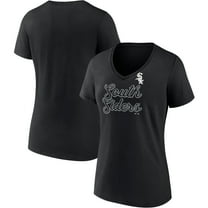 Women's Fanatics Black Chicago White Sox Regulation V-Neck T-Shirt