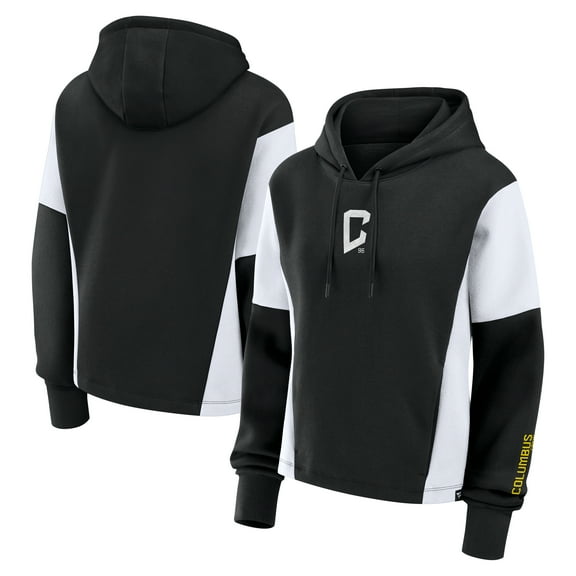 Women's Fanatics Black Columbus Crew Oversized Legacy Goalkeeper Pullover Hoodie