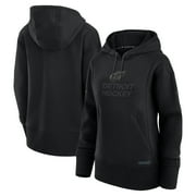 Women's Fanatics Black Detroit Red Wings Authentic Pro Road Pullover Hoodie