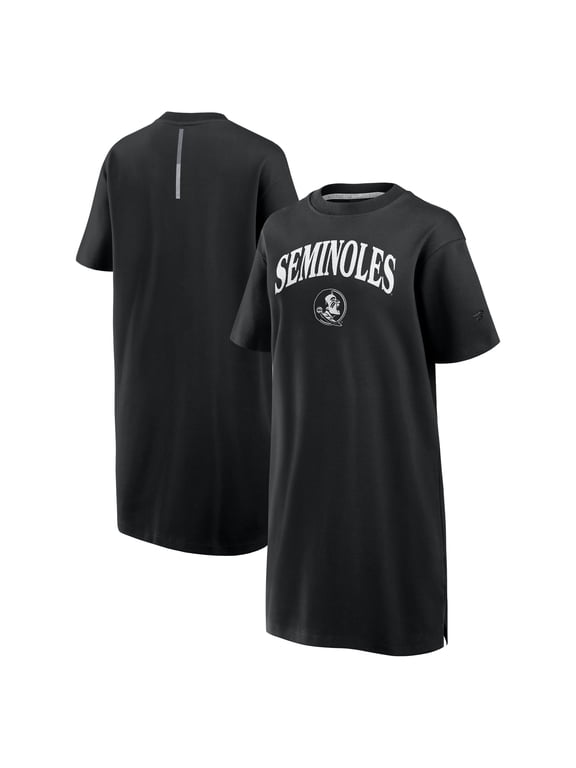 Women's Fanatics Black Florida State Seminoles Elements Go Tri-Blend T-Shirt Dress