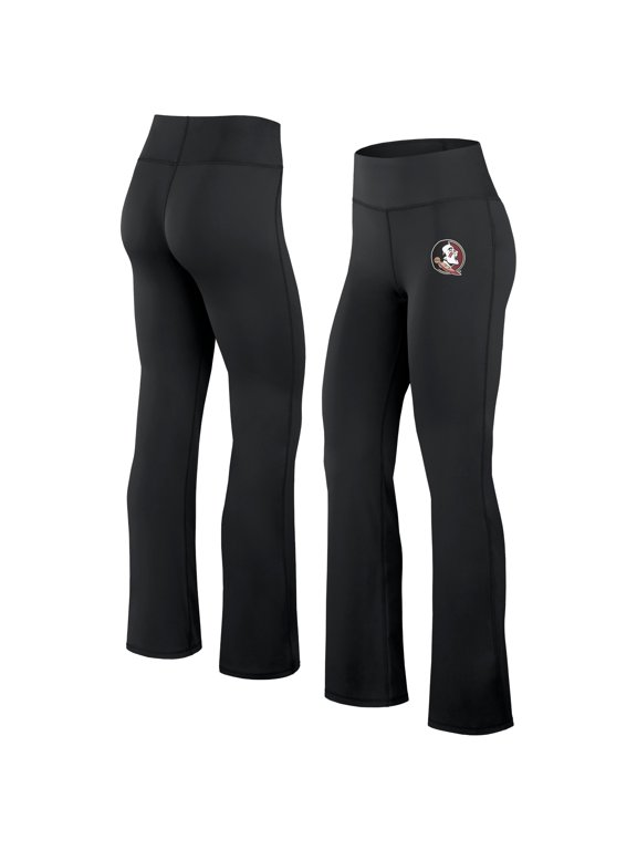 Women's Fanatics Black Florida State Seminoles Training Camp Maxed Out Flare Leggings